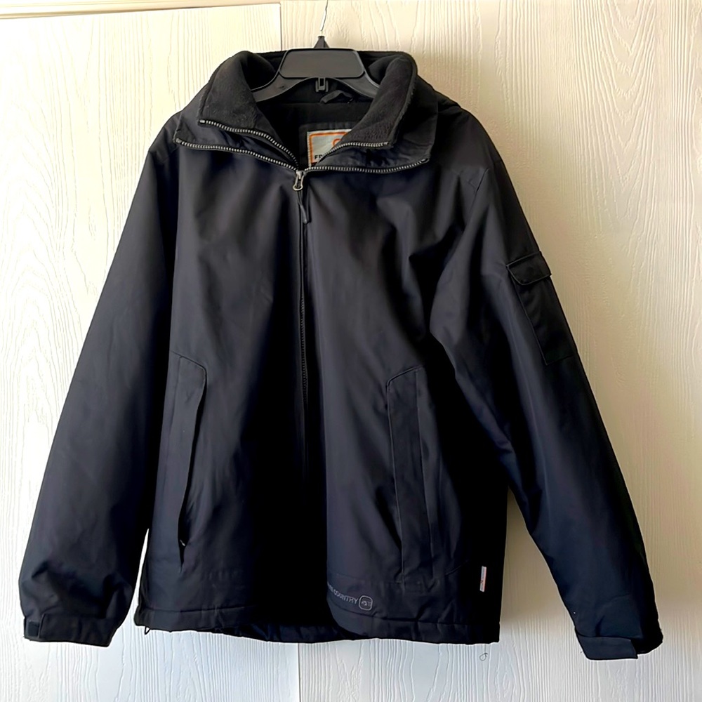 Free Country Water Resistant Black Jacket